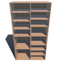 Wardrobe with 2 sections