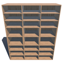 Wardrobe with 3 sections